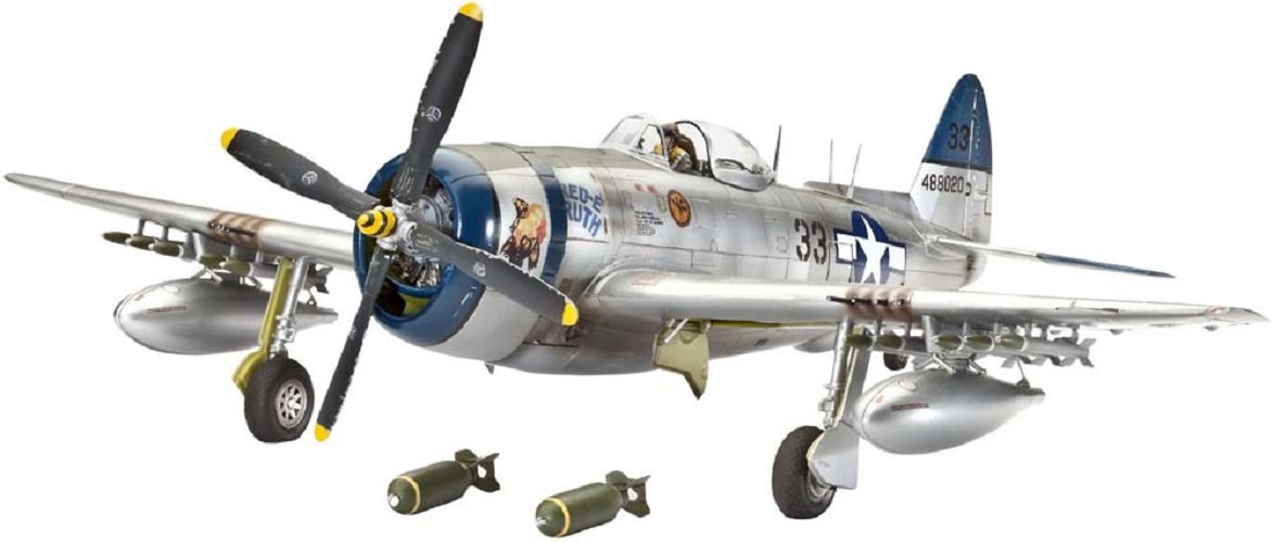Amazon | ドイツレベル 1/48 P-47N サンダーボルト 04867 プラモデル